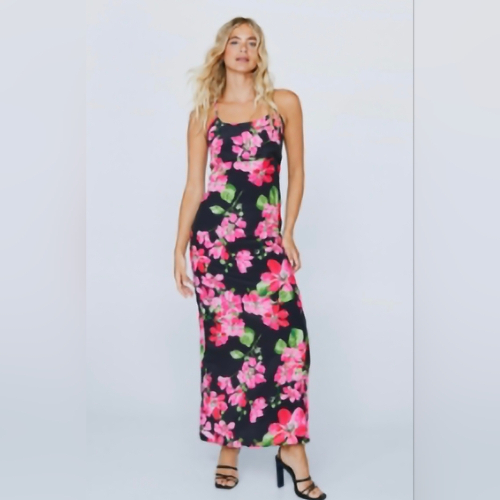 Nasty Gal floral dress in size 12